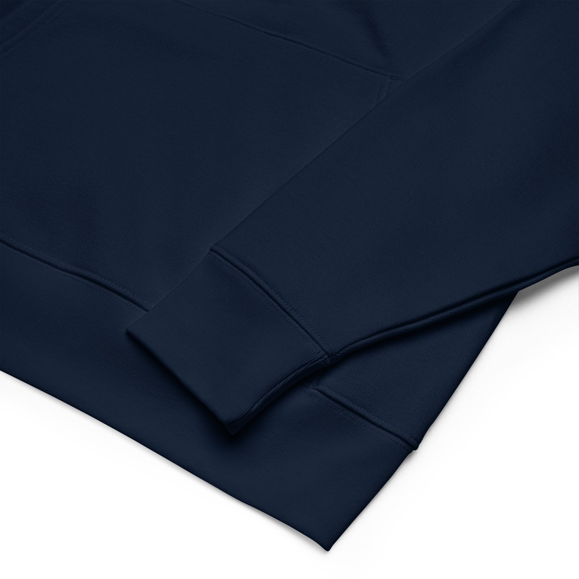 Navy blue fabric with a subtle texture on a white background