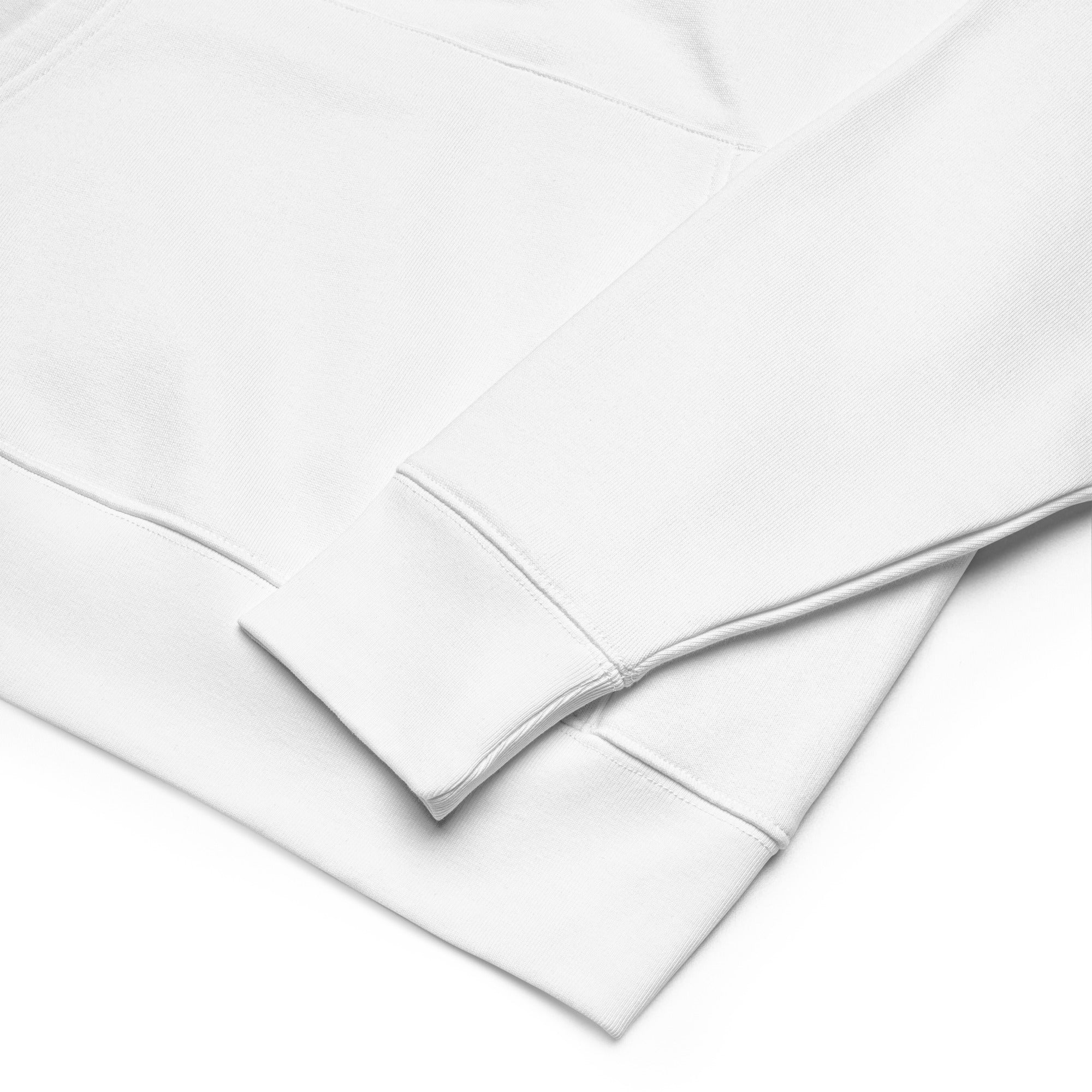 White folded fabric on a white background
