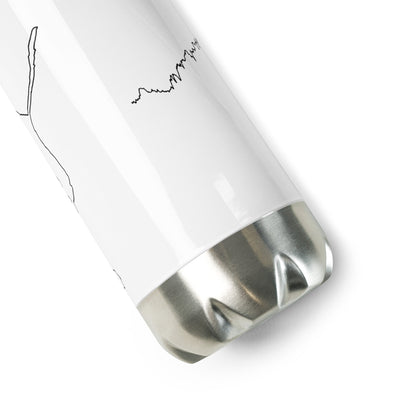 White metal exhaust tip with a silver finish on a white background