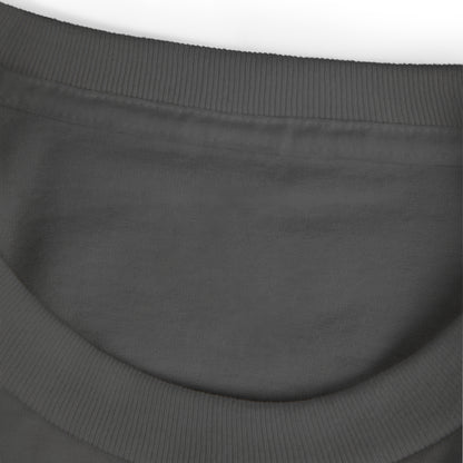 Close-up of a dark gray fabric with a white background