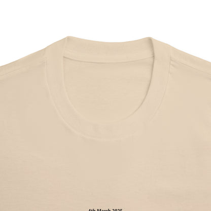 Beige V-neck shirt on a white background