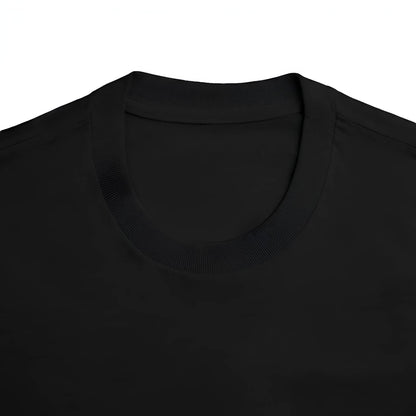 Close-up of a black shirt with a white background